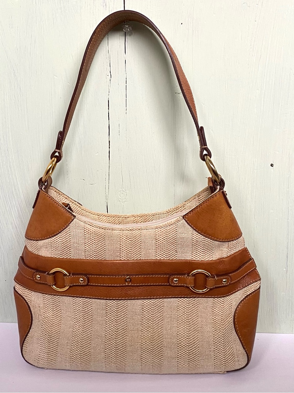 Y2K Etienne Aigner Woven Shoulder Purse